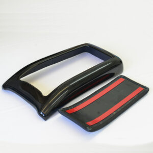 Βραχιόνιο με ξύλινη επένδυση Birdeye Black / Vogelaugenahorn με δέρμα μαύρο για Mercedes Benz CLK W208