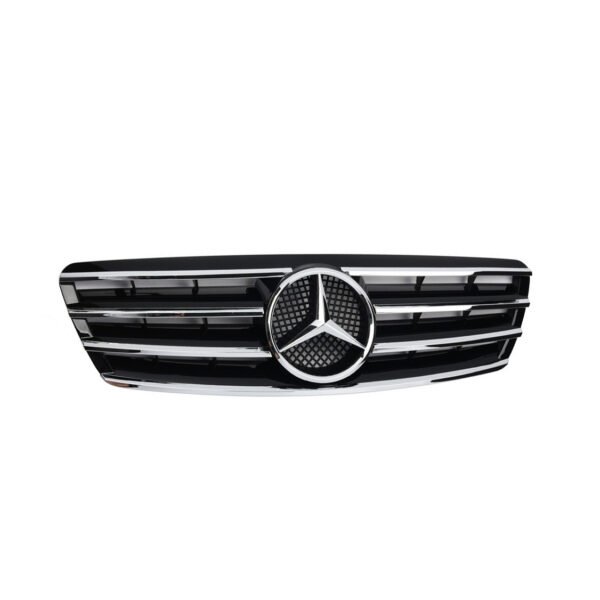 Μάσκα μαύρη με γρίλιες χρωμίου CL Look AMG για Mercedes Benz C-Class W203