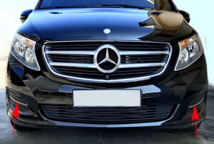 Διακοσμητικό χρώμιο εμπρός προφυλακτήρα για Mercedes Benz Vito/V-Class W447 από 10/2014 έως 05/2019