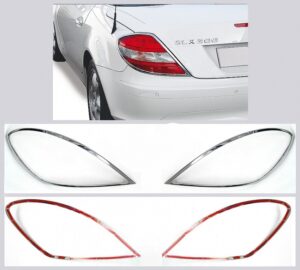 Χρώμια πίσω φαναριών για Mercedes Benz SLK R171 από 03/2004 έως 03/2011